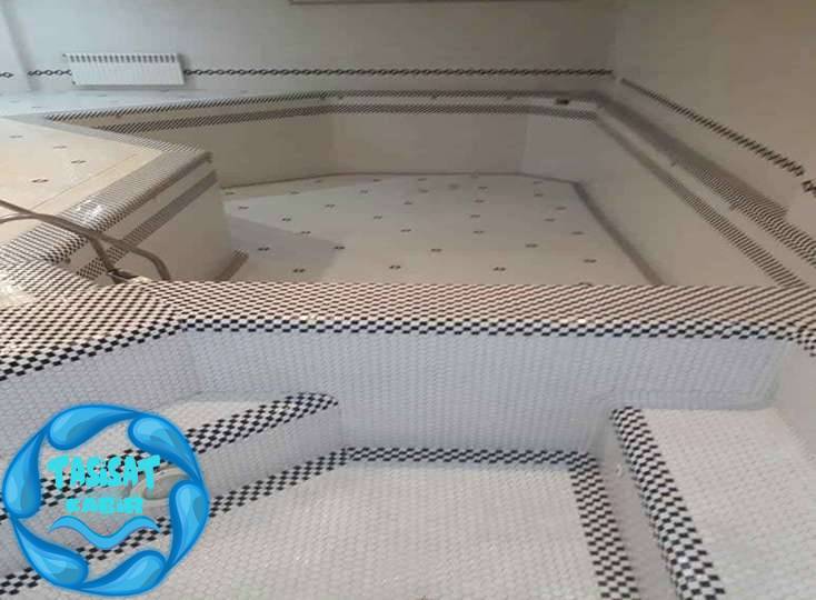 اسید شویی استخر آپارتمانی واقع در زعفرانیه 3